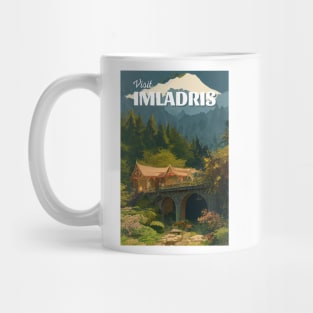 Visit Imladris - Travel Poster - Fantasy Funny Mug